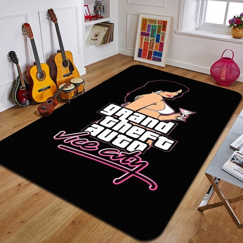 G-Grand Theft Auto Printed Carpet Fashion Yoga Mat Bedroom Decorative Carpet Living Room Decorative Floor Mat Birthday Gift