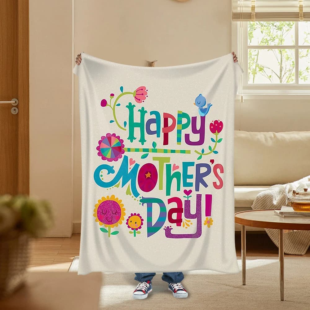 Coperta personalizzata, coperta personalizzata in flanella per la festa della mamma, regalo di compleanno personalizzato per la mamma, regalo personalizzato