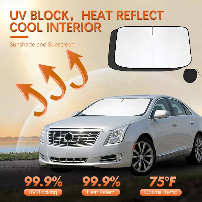 For Cadillac XTS Car Sun Viso Front Window Windshield Sunshade Heat Insulation Summer Sun UV Protection Auto Accessories