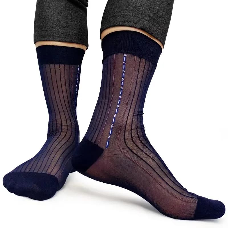Women's Sottile Socks in Nylon Transparent for Men of Business, Sexy and Transparent for formal dresses, Weddings, Male Fetish