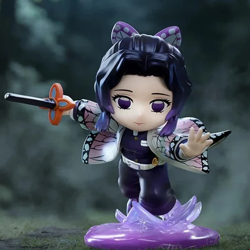POPMART Demon Slayer Kimetsu No Yaiba Battle Series Blind Box Guess Bag Mystery Box Toys Doll Cute Anime Figure Desktop