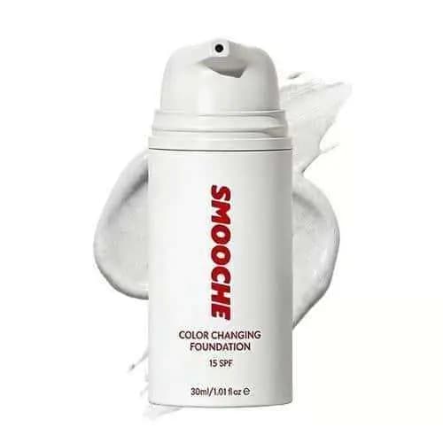Smooche Self-Adjusting Color Liquid Foundation SPF15 30ml Color Changing Even Skin Tone Lightweight Long-Lasting Flawless Makeup