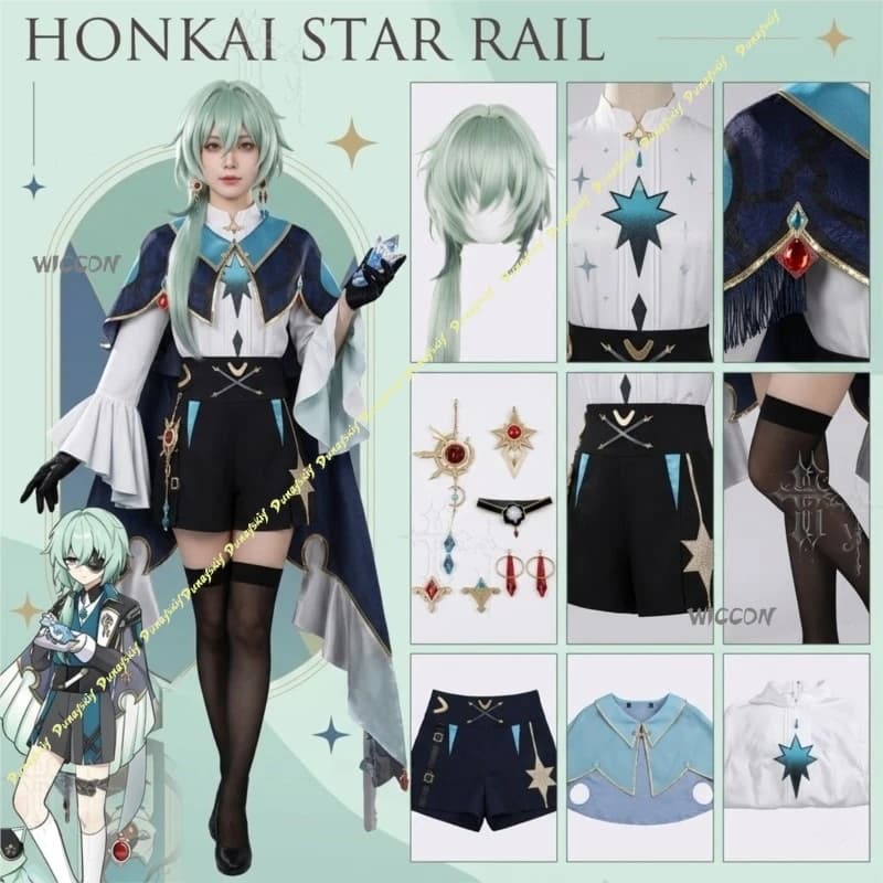Honkai Star Rail Anaxagoras Cosplay Costume Anaxa Full Set Men Women Halloween Carnival Party Role Play Outfit Party Costume Cos
