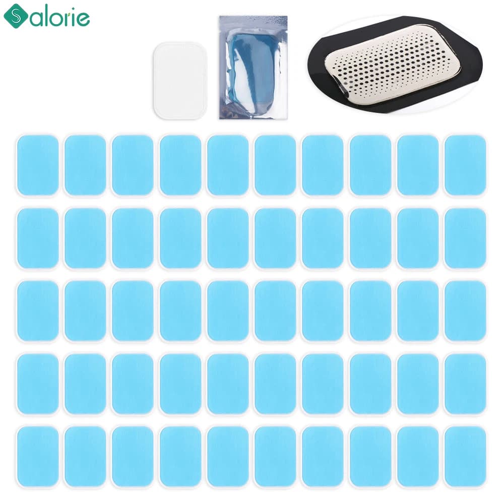 10/20/50/100PCS Gel Pad EMS Gel Abdominal Patch Fitness Idrogel Stimulator Muscle Abdominal Weight Loss Patch Massage Machine