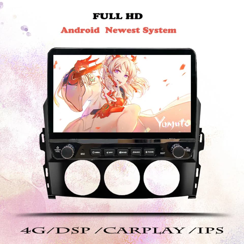 Android 14 8G Ram Autoradio Video Lettore DVD Navigazione GPS Per Mazda MX5 MX-5 2008 - 2015 Sistemi intelligenti per auto 4G Lte WiFi