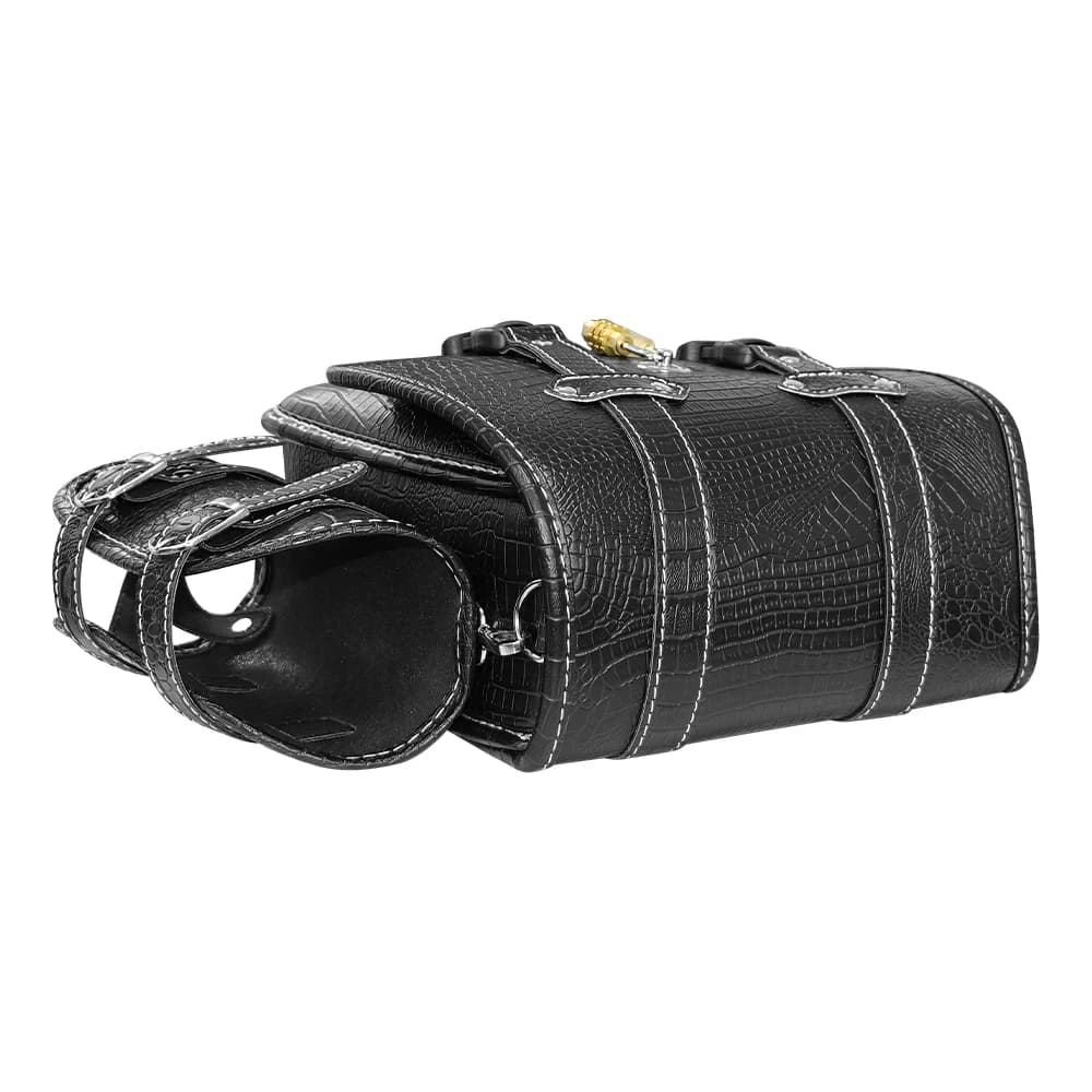 Borsa Laterale per Moto in Pelle PU Impermeabile per Sportster XL883L XL1200 e Honda Rebel CMX 500 300 1100, Borsa da Viaggio