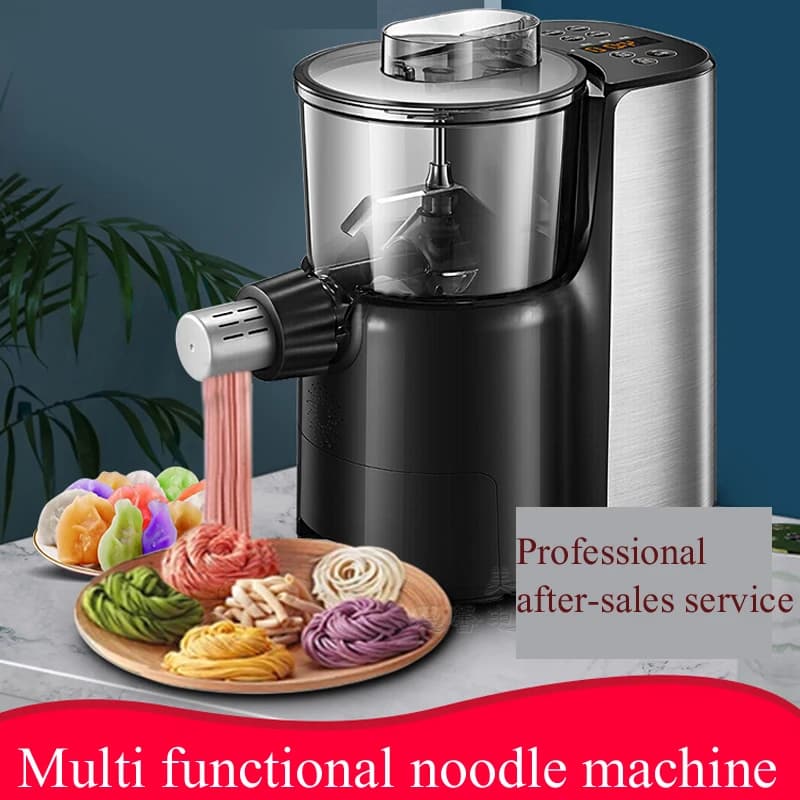 Electric Dough Roller Sheeter Stainless Steel Noodle Dumpling Pasta Maker Making Machine With Changeable Roller And Blade