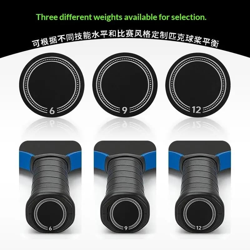 Pickleball Paddle Cover Weights Control Training Fast Swing Response Pickleball Paddle Butt Cover Replacement For Players