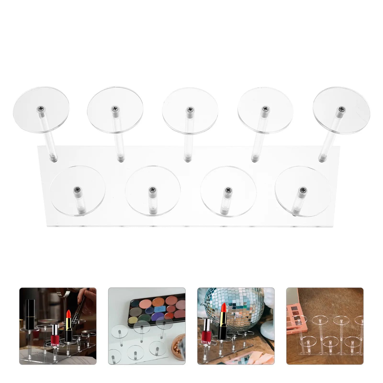 Multistep Acrylic Jewelry Display Rack Transparent Storage Organizer Rack Home Dorm Storage Shelf Creative Unique