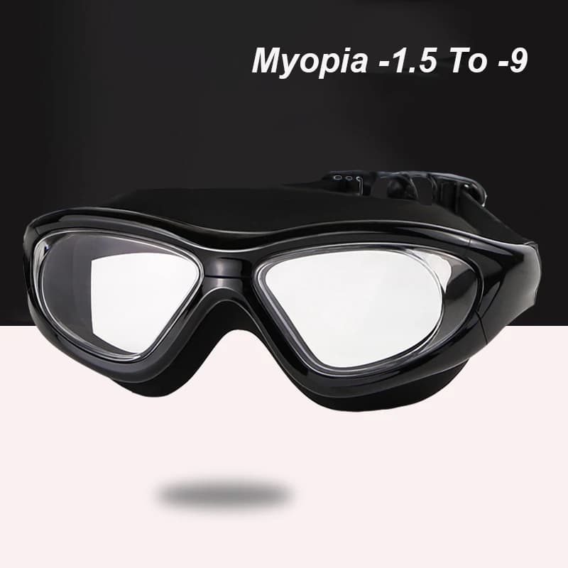 -1.5 To -9 swimming goggles for myopia adult men woman montatura grande HD swim glasses waterproof transparent or electrolytic