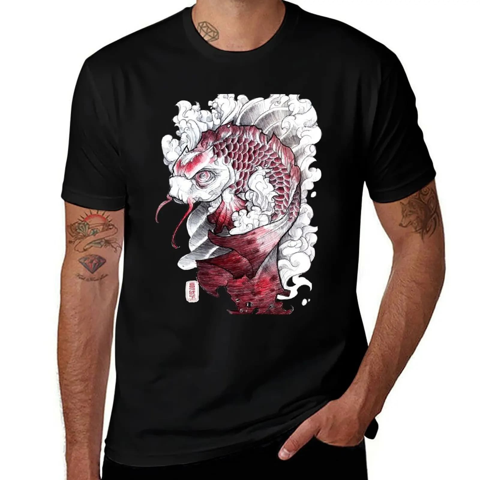 shigeki.zumi: tattoo sketchbook: 008 T-Shirt Work Wear Simple Tee Shirt