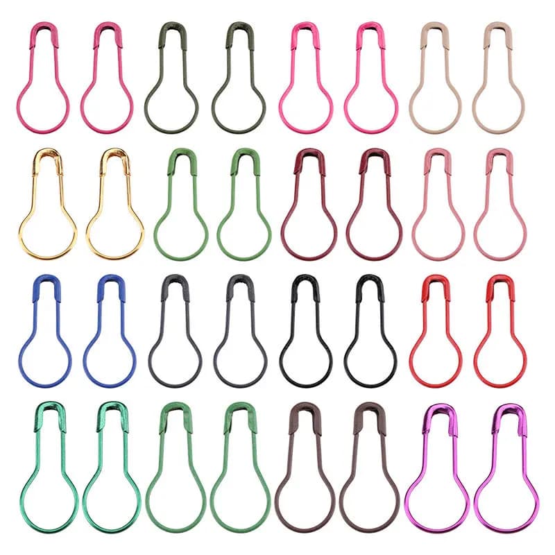 1000 pezzi spilla da balia a forma di zucca pennarelli per maglieria clip in metallo per etichette per abbigliamento kit di abbigliamento fai da te strumenti per cucire 9 * 21MM