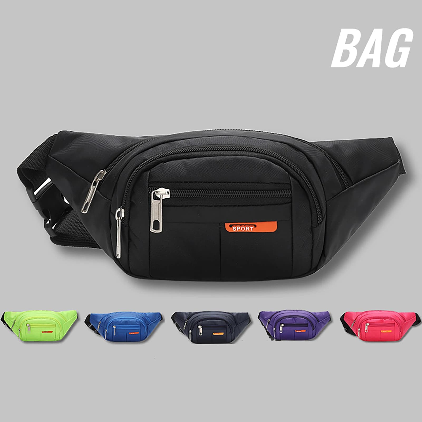 Belt bag Wallet bag Cell phone pocket Banana bag men's bag 2024 waterproof beach bag multipurpose bag