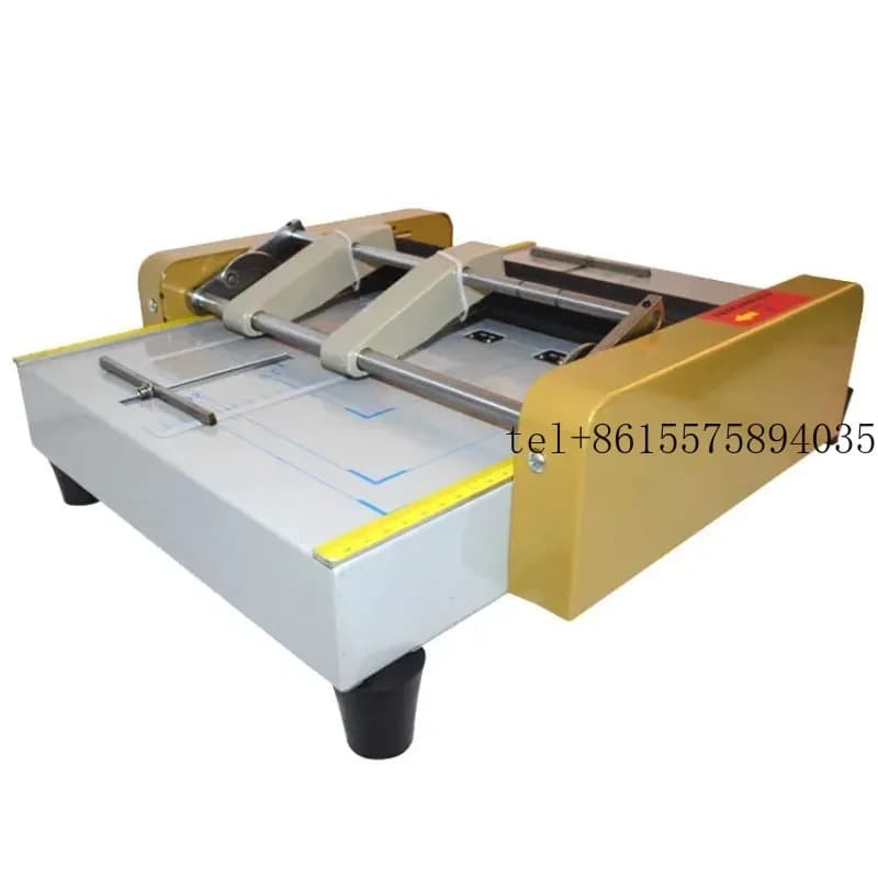 Nuova Piegatrice Elettrica 220V/110V 2026, Macchina per Piegatura Formato A3, Piegatrice Elettrica per Carte, Macchina per Piegatura di Pagine a Colori e Tratteggiate