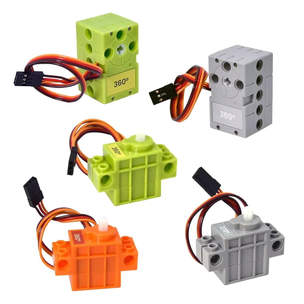 2KG programmable 270 ° 360 ° Servomotore compatible with Lego blocks for Arduino projects Electronic parts DIY