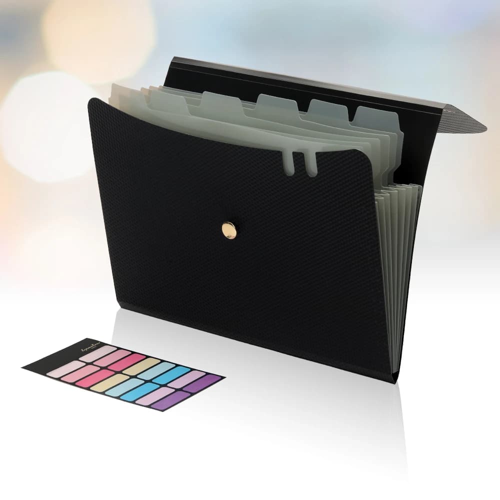 Cartelle Espandibili, Organizzatore a Fisarmonica Formato A4, Cartelle con 7 Tasche per Documenti, per Forniture Scolastiche e da Ufficio