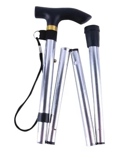 Bastoncini da Trekking Telescopici in Lega di Alluminio, Bastone da Passeggio Pieghevole per Anziani