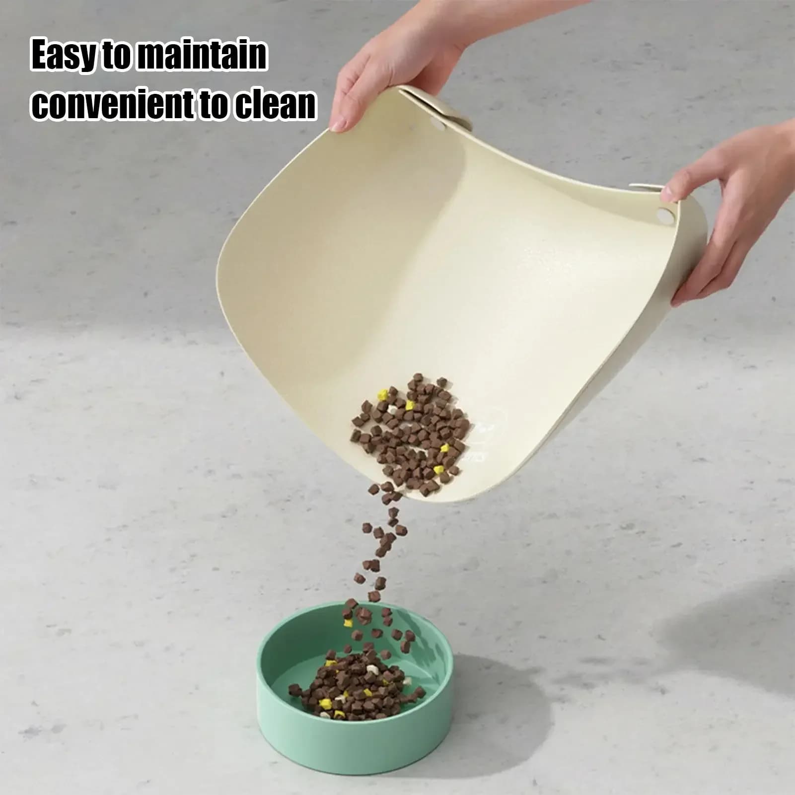 Pet Feeding Mat Pet Food Feeding Pad PU Leather Pet Anti Spill Placemat Waterproof Oil Resistant Cat Bowl Mat