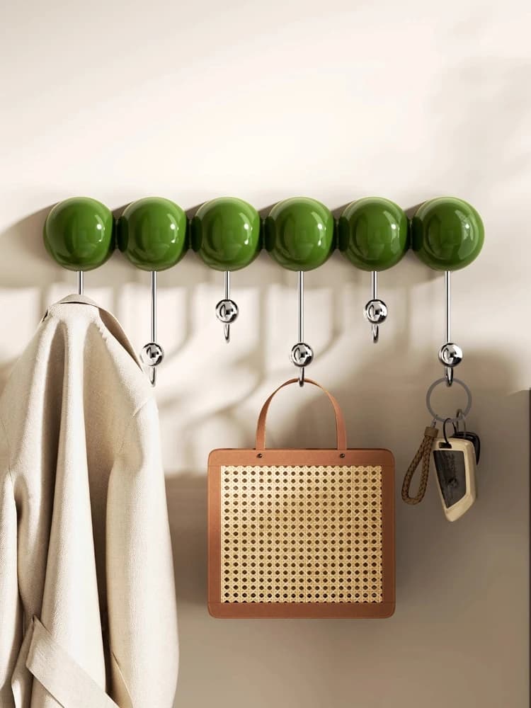 Wall Clothes Hooks Doors Hanging Organizers Caps Hanger Hook Bags Storage Entrance Coat Racks Living Room Bedroom Hanging Hooks