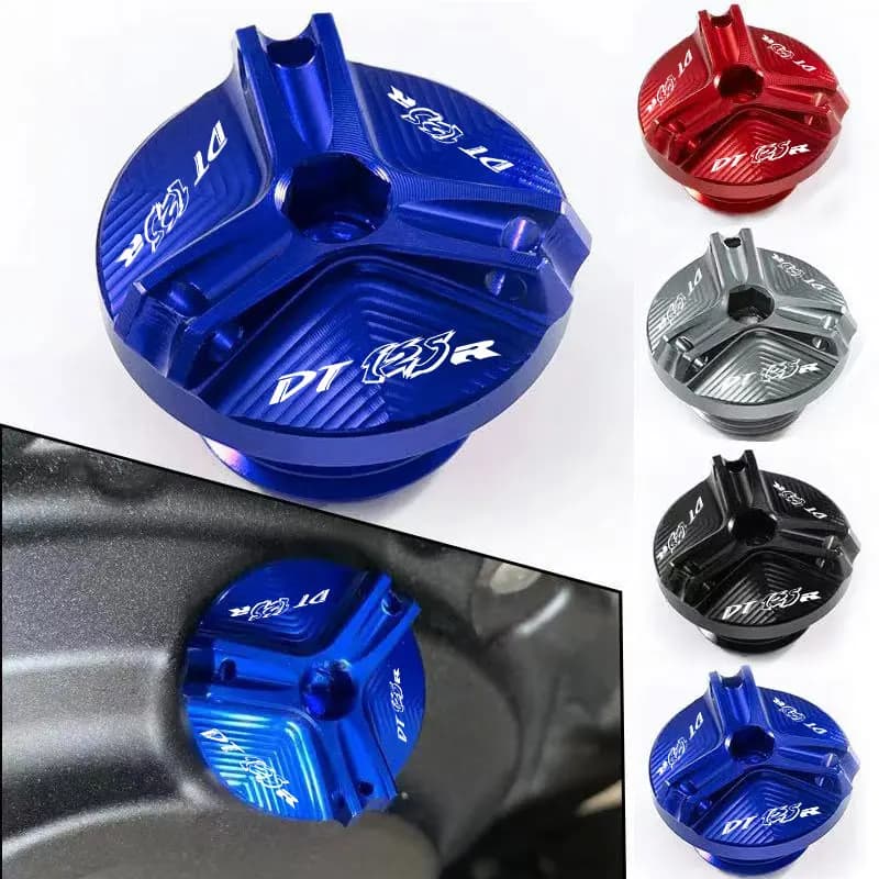 For YAMAHA DT125R DT125RR DT125 R DT 125 Motorcycle Accessories CNC Engine Oil Filler Cap Oil Plug Cover