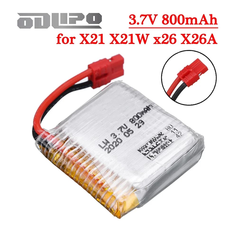 3.7V 800mAh Aggiornamento Lipo Batteria per SYMA X21 X21W x26 X26A Drone di Controllo Remoto Elicottero giocattoli Accessori 3.7V RC Giocattolo batteria