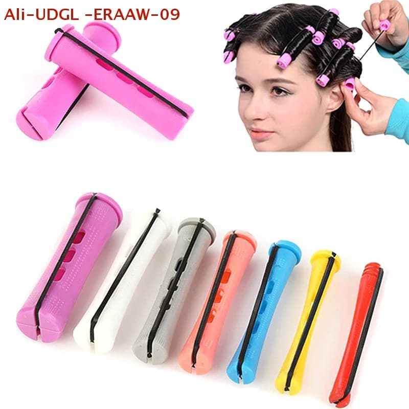 12 Pieces Bigodini per Permanent a Freddo Corti, No Calore, Rulli Arricciacapelli, Tools for curling Hair