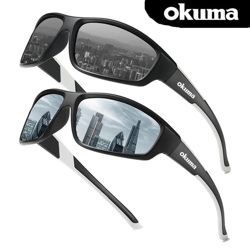 Okuma Occhiali da sole polarizzati ad alta definizione per uomo Donna Sport all'aria aperta Pesca Occhiali da sole Protezione UV400 Occhiali da guida