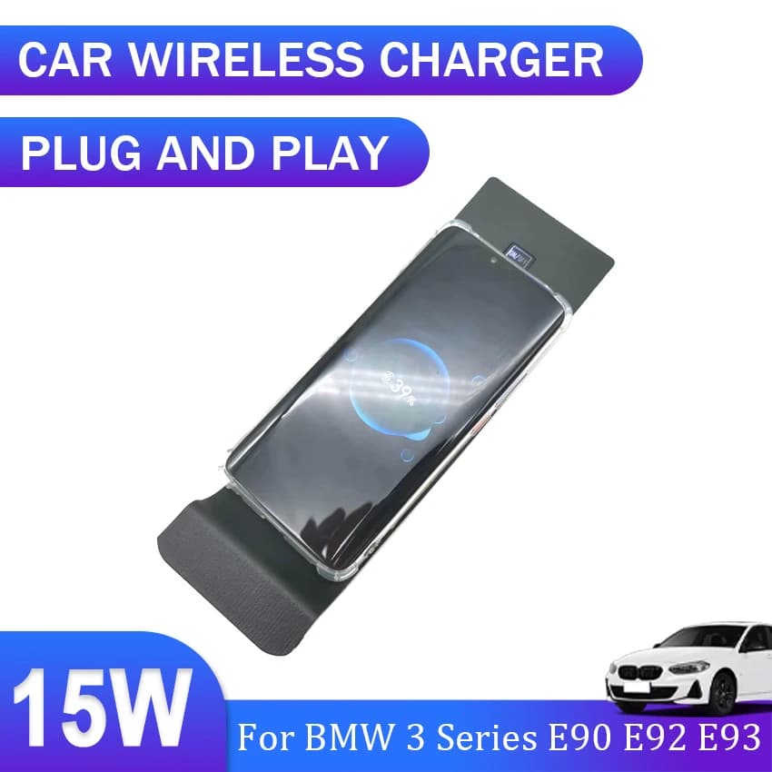 Nuovo! 15W QI Fast Phone caricabatterie Wireless accessori per auto per BMW serie 3 E90 E92 E93 2004 2005 2006 2007 2008 2009 2010 2011 2012