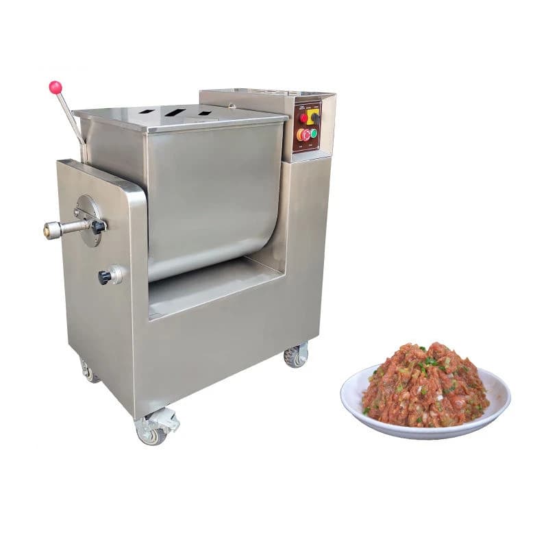 Macchina Miscelatrice per Carne in Acciaio Inox, Frullatore Professionale, Mixer Industriale per Carne Macinata e Salsicce di Grado Alimentare