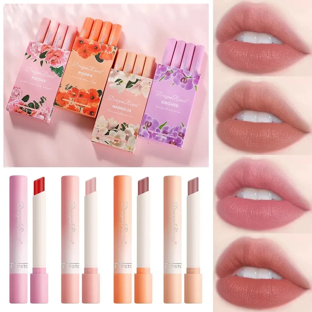 4 colori Lana Del Rey Rossetto Lucido Opaco Lip Tint Stain Set 24 ore di durata Tubo Rossetto Donne Sexy Lip Gloss