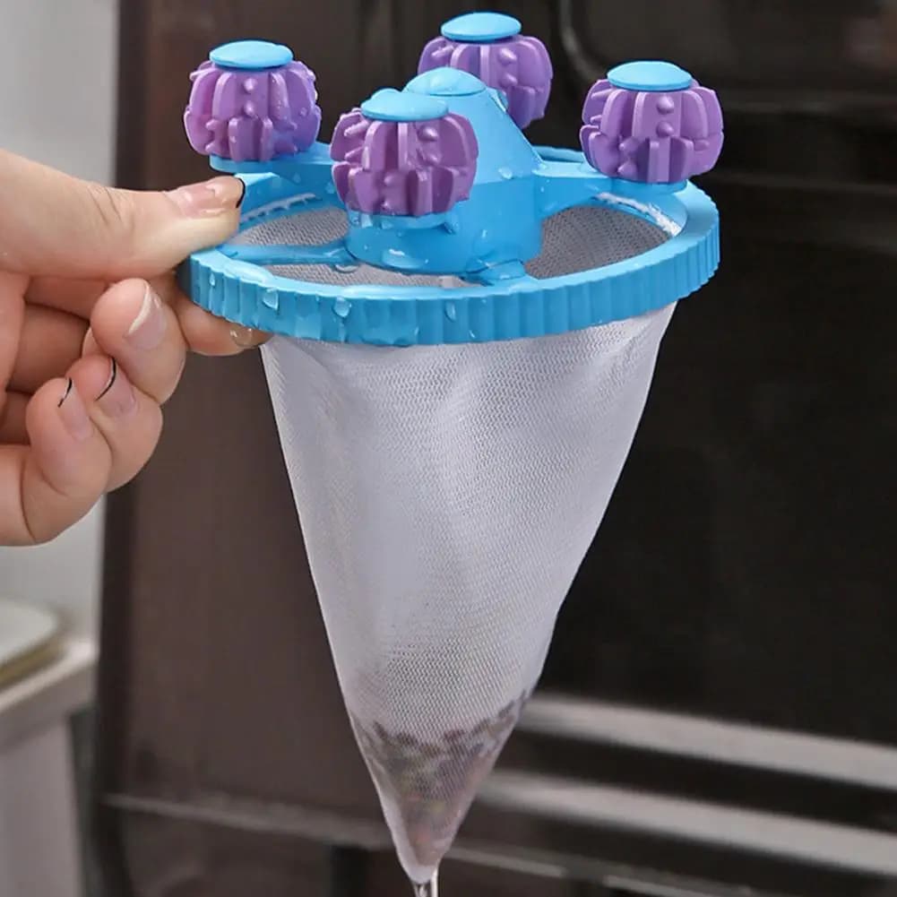 Practical 3-Pack Mesh Laundry Hair Catcher Bags, Reusable Pet Fur Filter, Efficient Washer Lint Trap For Dog Cat Grooming