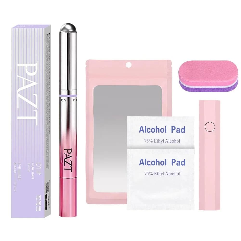 Kit Penna Magnetica 7-in-1 per Nail Art Effetto Occhio di Gatto, Smalto Gel, Manicure Facile, Spazzola Multifunzione per Rimozione Perline Magnetiche, Portatile e Pratico