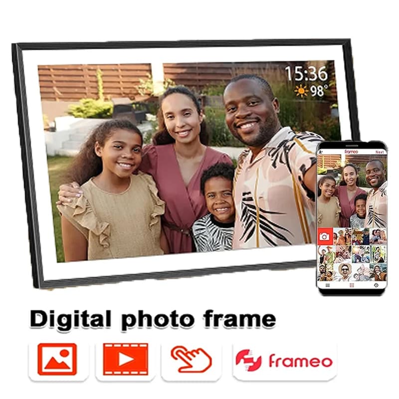 15.6 inch digital frame 32 GB WiFi Large HD touch screen IPS 1920 * 1080 Intelligent frame with automatic rotation Christmas Gifts Frame