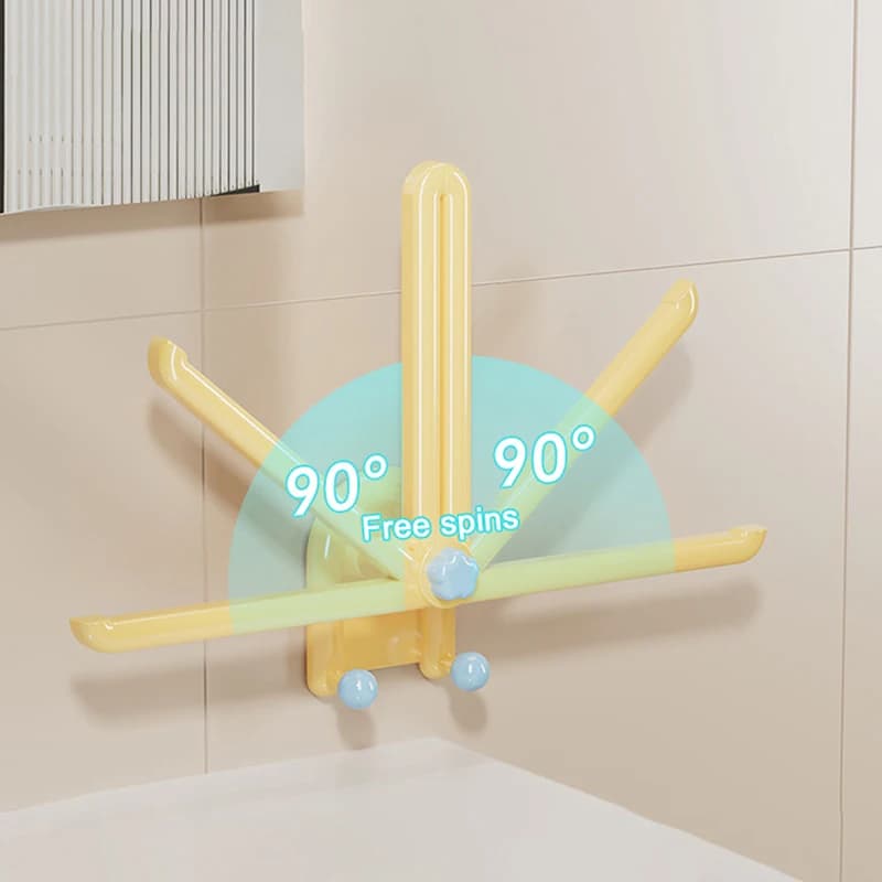 1 Pezzo Porta Scrunchies da Cucina in Plastica, Gancio Porta Elastici per Capelli a L, Salvaspazio, Espositore Impermeabile