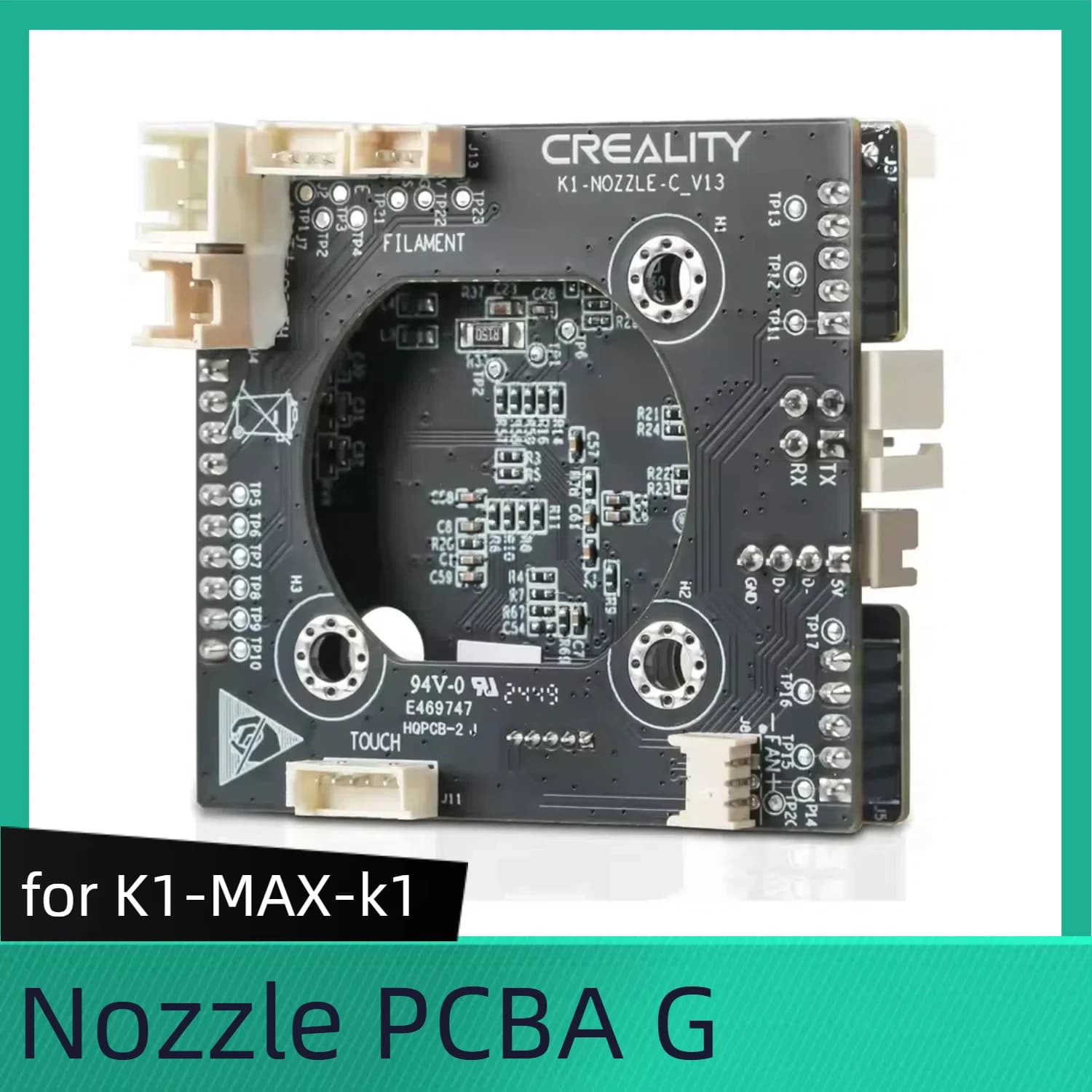 Per Creality K1 MAX/K1/K1C Ugello Scheda Adattatore PCBA per Creality K1 Max Estrusore Scheda PCBA Accessori Per Stampanti 3D
