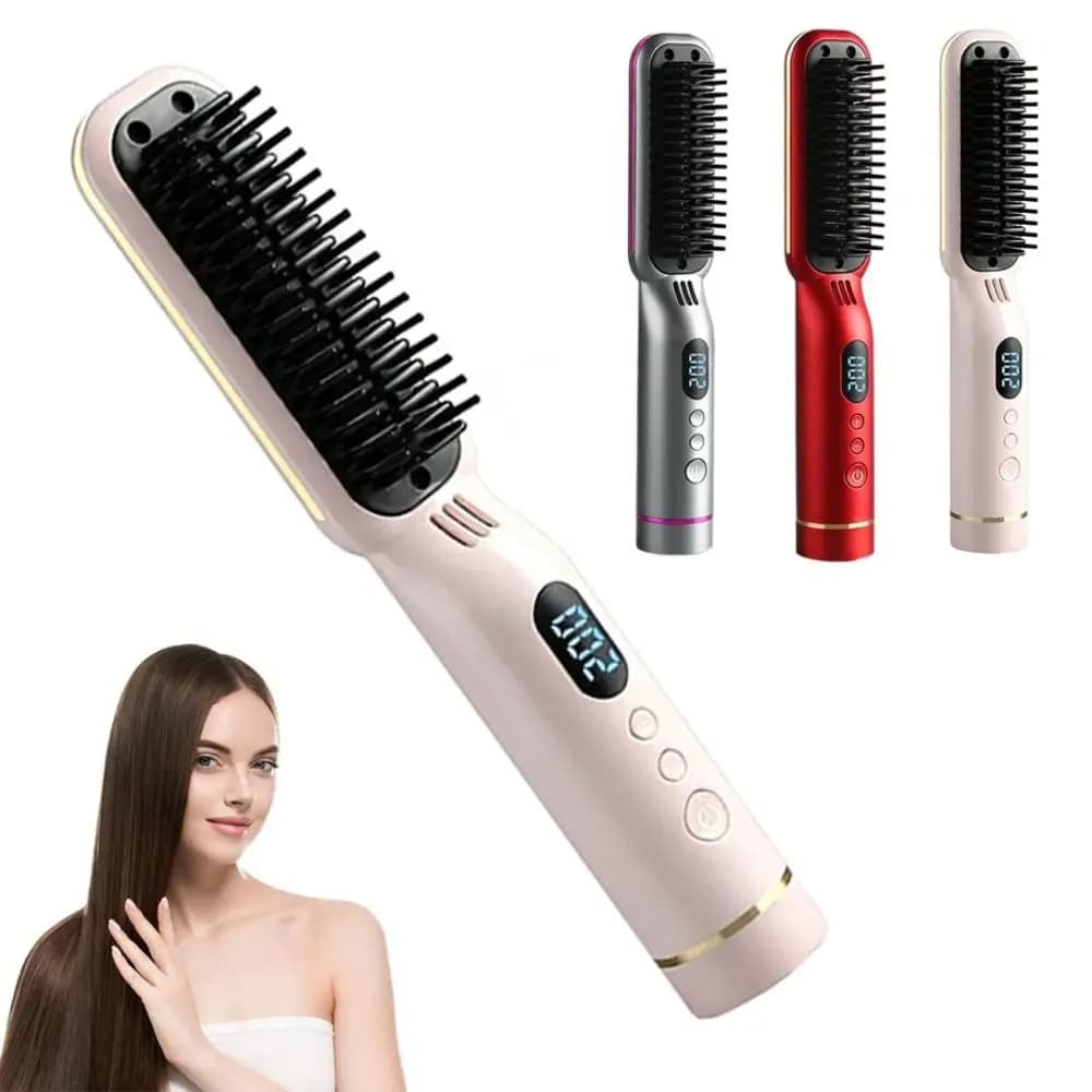 New type C type wireless hair plate 8 comb temperature settings for smooth hair mini comb to smooth rechargeable