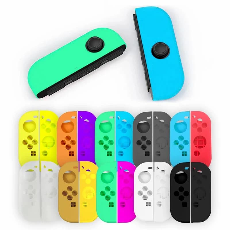 Cover protettive in morbido silicone multicolore per Nintendo Switch Joy Con