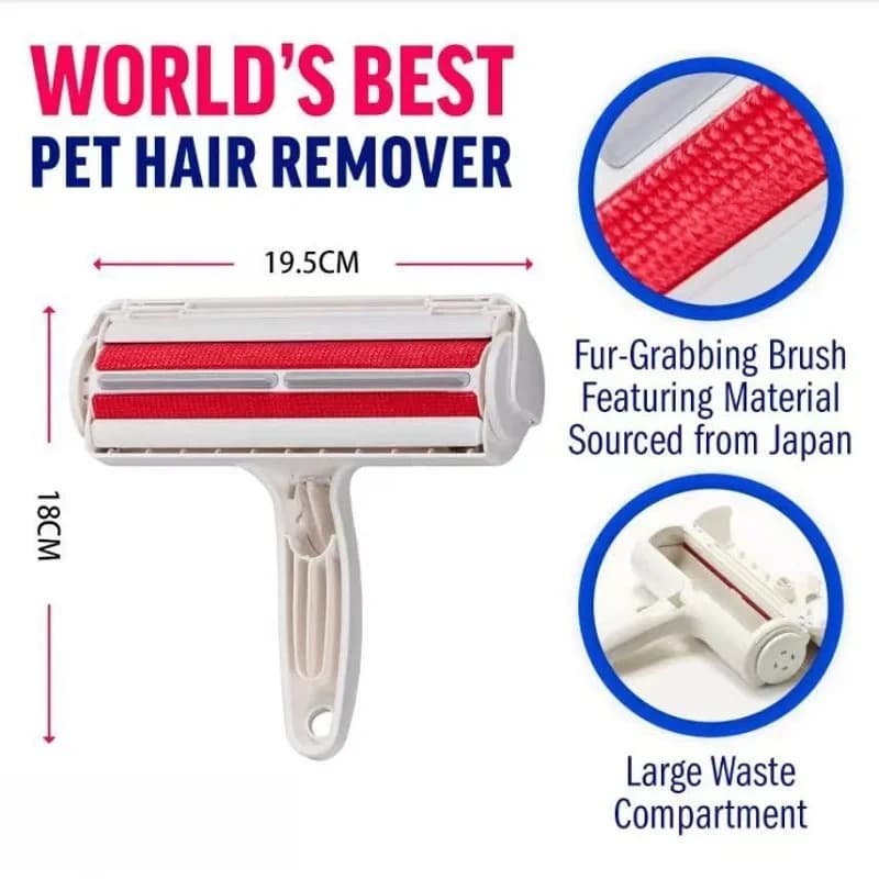 Rullo Rimuovi Peli per Animali con Base Autopulente, Strumento Efficiente per Rimuovere Peli di Cani e Gatti da Mobili, Vestiti, Biancheria da Letto, Accessori per Animali