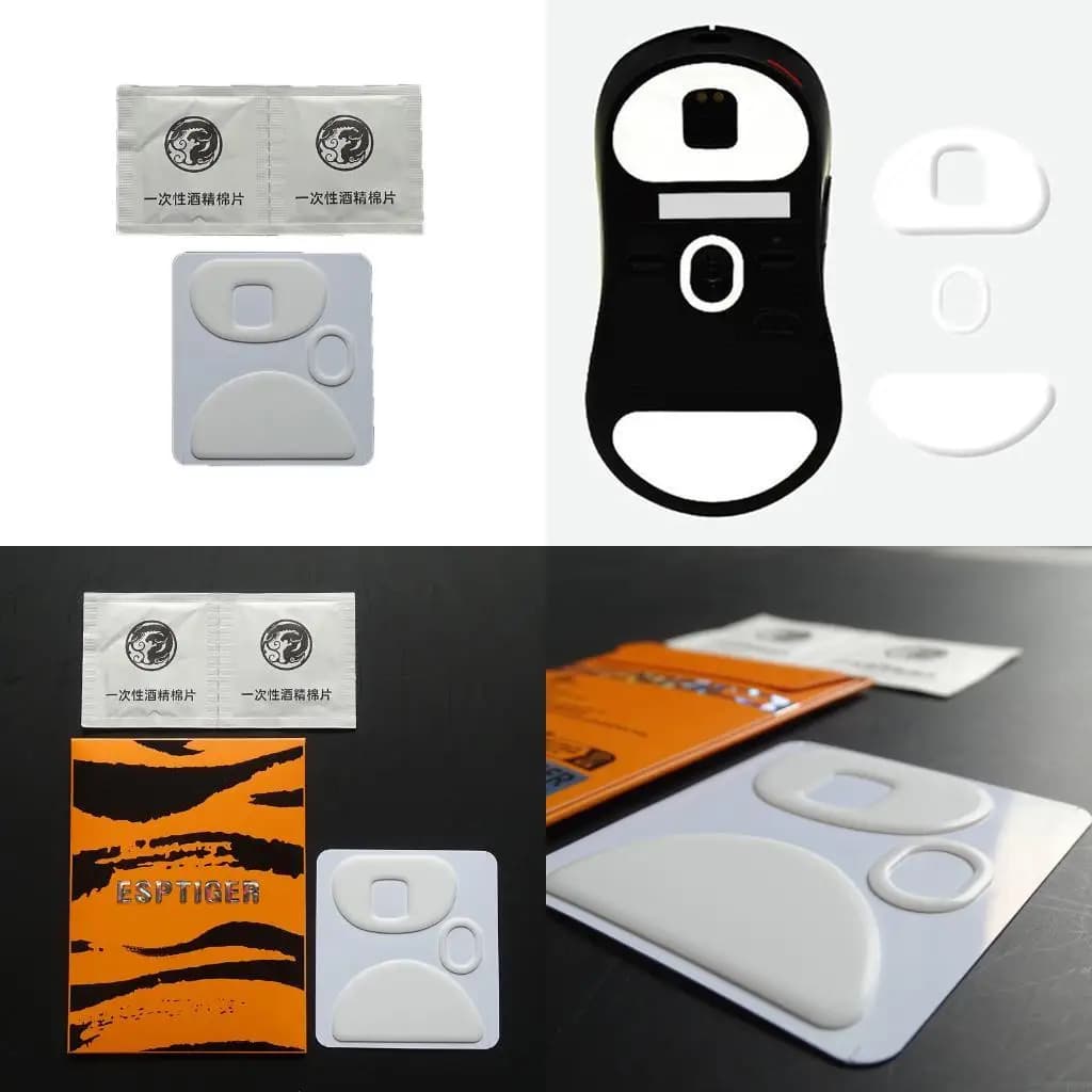 Esports Gioco Mouse Pattini Versione GHIACCIO addensato Piedini del mouse Bordi arcuati per ZOWIE EC1-DW EC2-DW EC3-DW fluido
