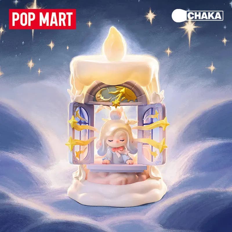 POPMART CHAKA Serie Candlelit Wander Blind Box, Mystery Box, Borsa a Sorpresa, Giocattolo, Bambola, Statuetta Anime Carina, Ornamenti da Scrivania, Regalo di Compleanno