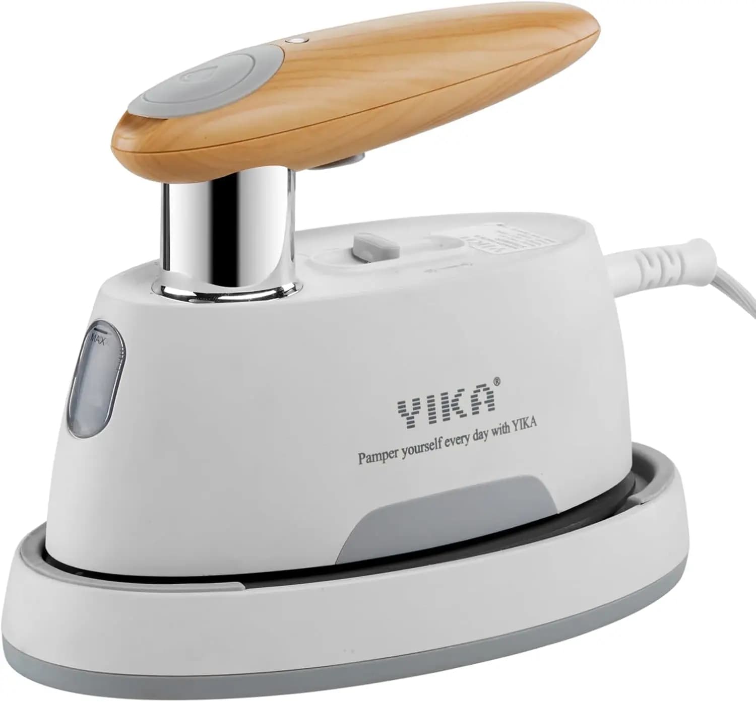 Ferro da Stiro a Vapore 2-in-1 con Pannello in Ceramica, Riscaldamento Multi-Livello per Rimozione Pieghe su Vestiti a Casa, in Viaggio, in Ufficio