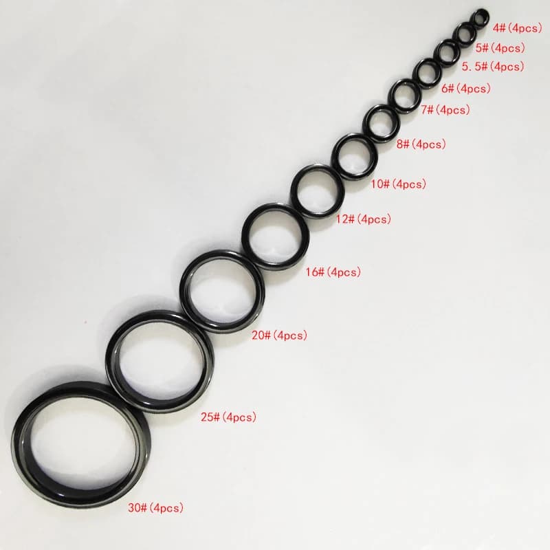 New【48Pcs Round Connector Ring Fishing Tackle Accessories Ring For Fishing Rod Guide Fishing Rod Guides Ring Rod Eye Set】