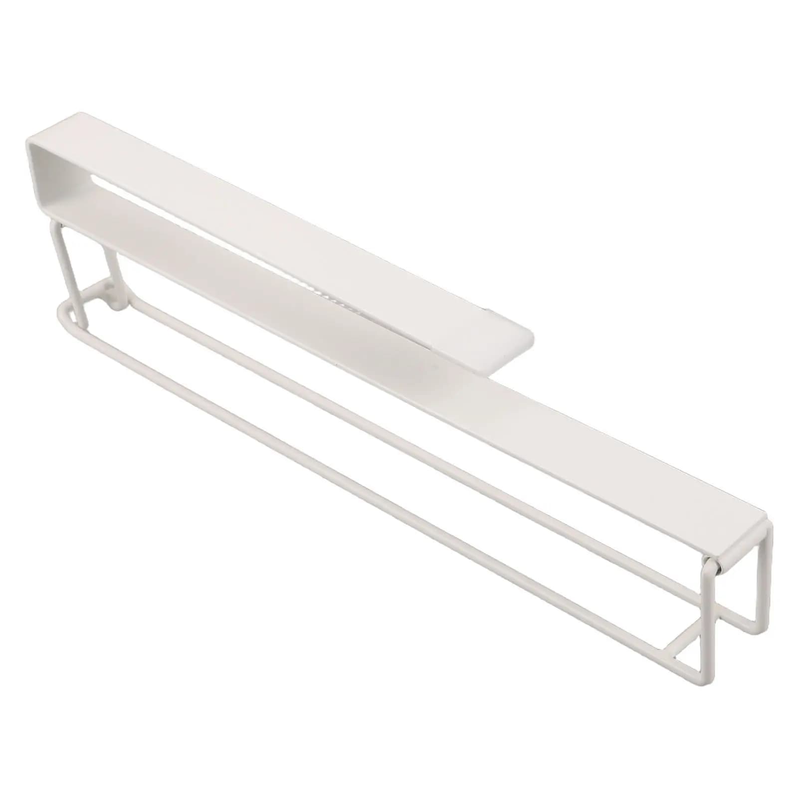 Iron Paper Towel Holder Self Adhesive No-Drilling Toilet Paper Dispenser Under Cabinet Modern Roll Holder Bathroom Kitchen