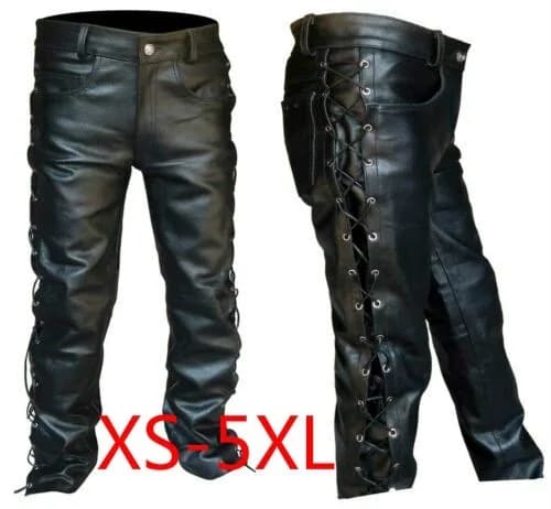 Long gothic men's medieval pants strong size maxi rectrò punk costume cosplay big gothic pants in mask for medieval parties