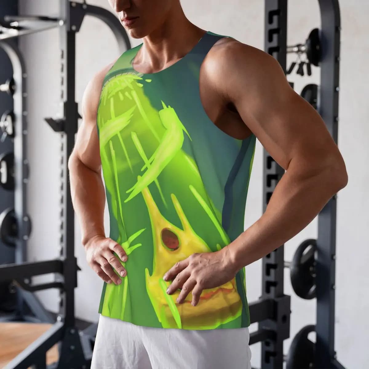Quick Dry Wobbly Life Gaming Divertente palestra Canotta Muscolare Camicia senza maniche Gilet traspirante per bodybuilding