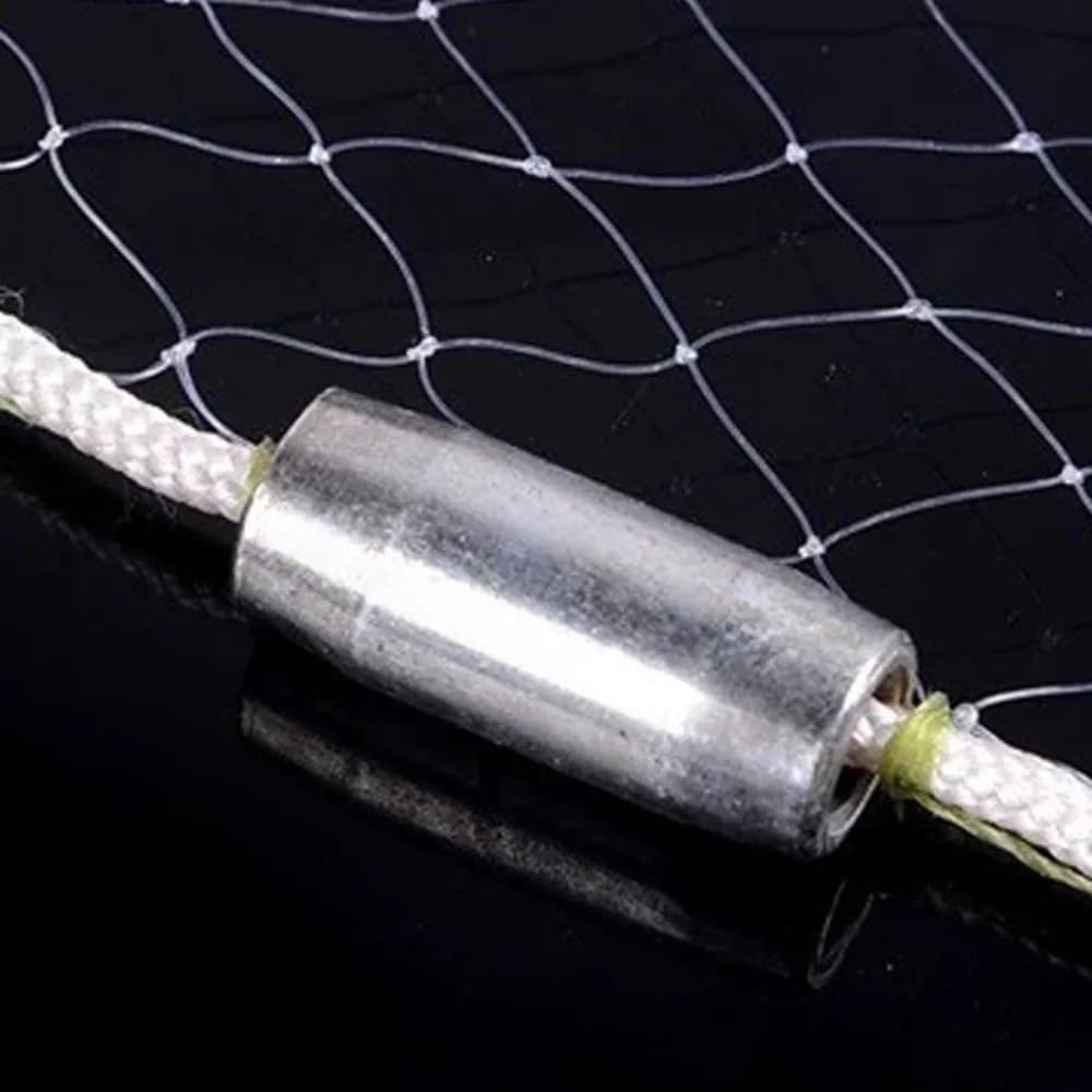 No Circle American Style Fishnet Hand Cast 1 Finger Grid Fishing Net 4.8m Flexible Swivel Cast Fish Net Fishing Tackle