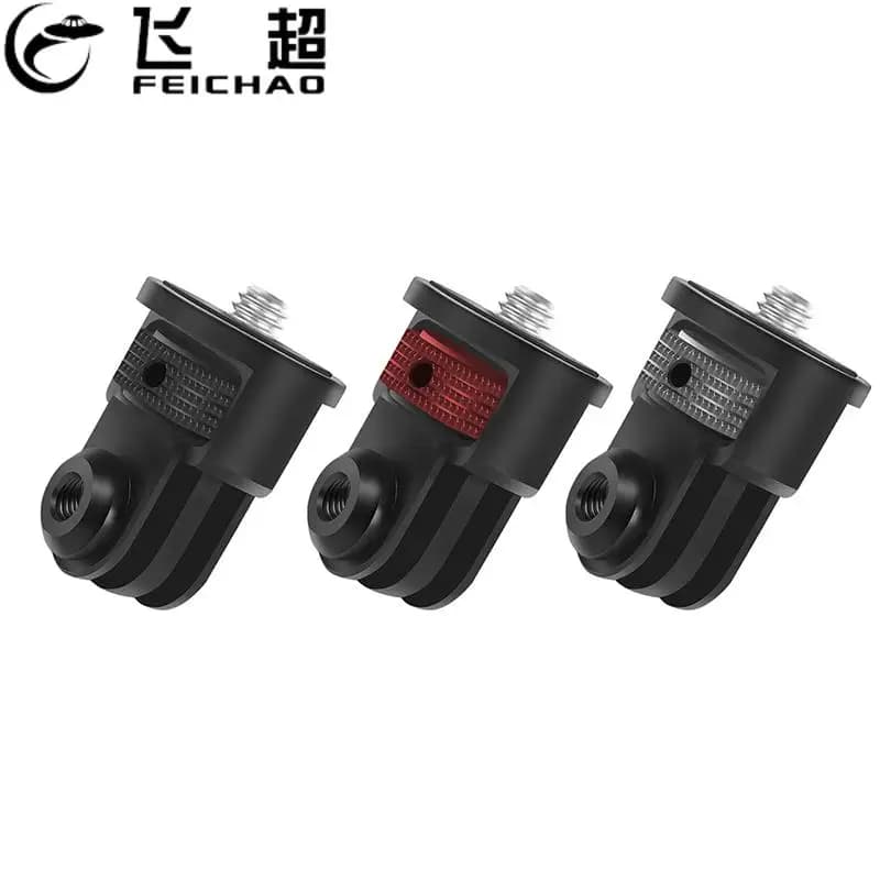 FEICHA CNC aluminum 1/4 inch Mini tripod adapter support for Gopro 13 12 11 10 for DJI Osmo for Insta360 X4 X3 camera Photo Vlog