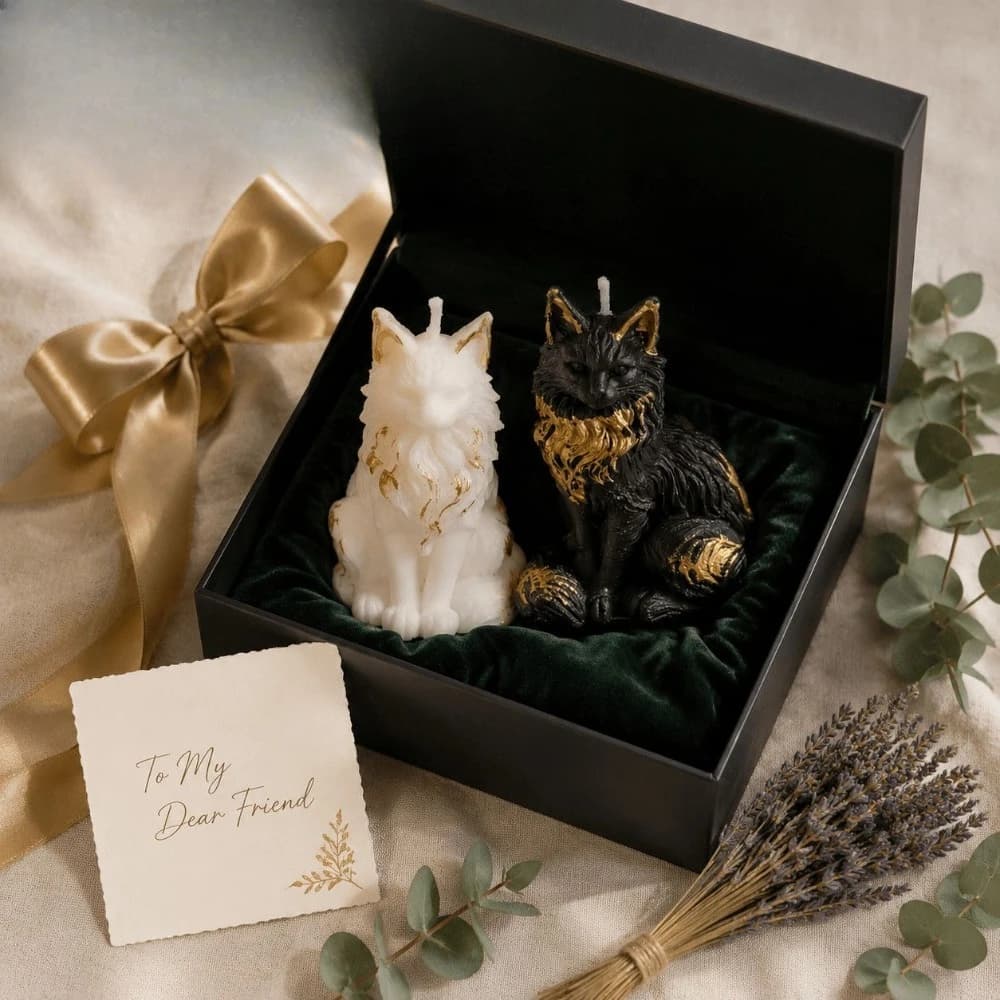 Maine Cat Series Aromatherapy Candles, Artistic Decorative Items, Nordic Style Aromatherapy Gifts