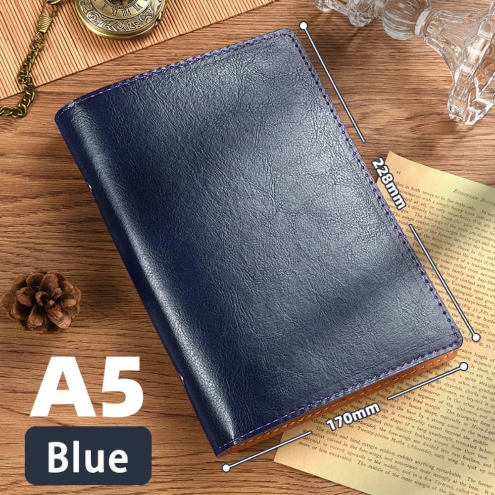 Vintage A5/A6 Notebook Loose-leaf PU Leather Travel Journal Detachable Shell Binder Notepad Gift