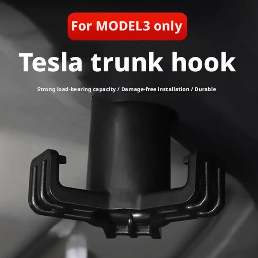 Trunk Hook Storage for Tesla Model 3 Highland 2024 Bolt Cover Mounting Holder Durable Grocery Organizer Car Accessories